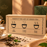Temi Tea Organic Green Tea in a Wooden Caddy - Perfect Gift for Quality Tea Lovers - Government of Sikkim