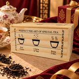 Temi Tea Premium Organic Orthodox Black Tea in a Wooden Caddy -Perfect Gift for Quality Tea Lovers - Government of Sikkim