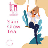 Tea Melange Skin Glow Handcrafted Floral and Herbal Silver Needle White Tea Blend for Natural Blush- Tea Bags