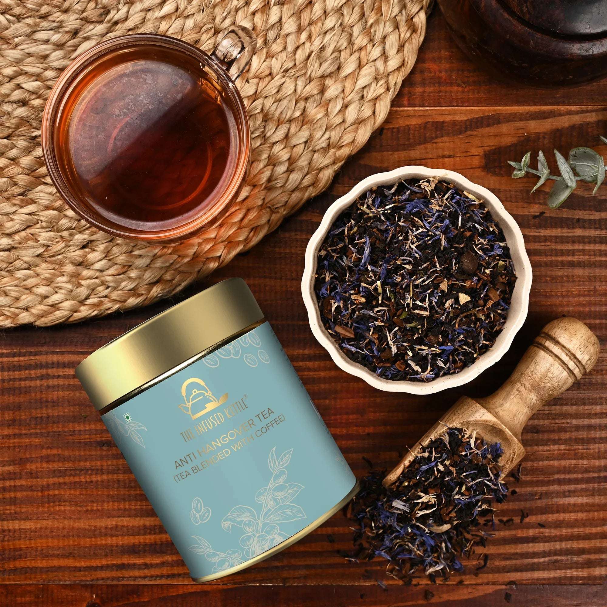 The Infused Kettle Anti Hangover Darjeeling Black Tea Leaves