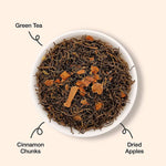 The Infused Kettle Apple Cinnamon Green Tea Leaves
