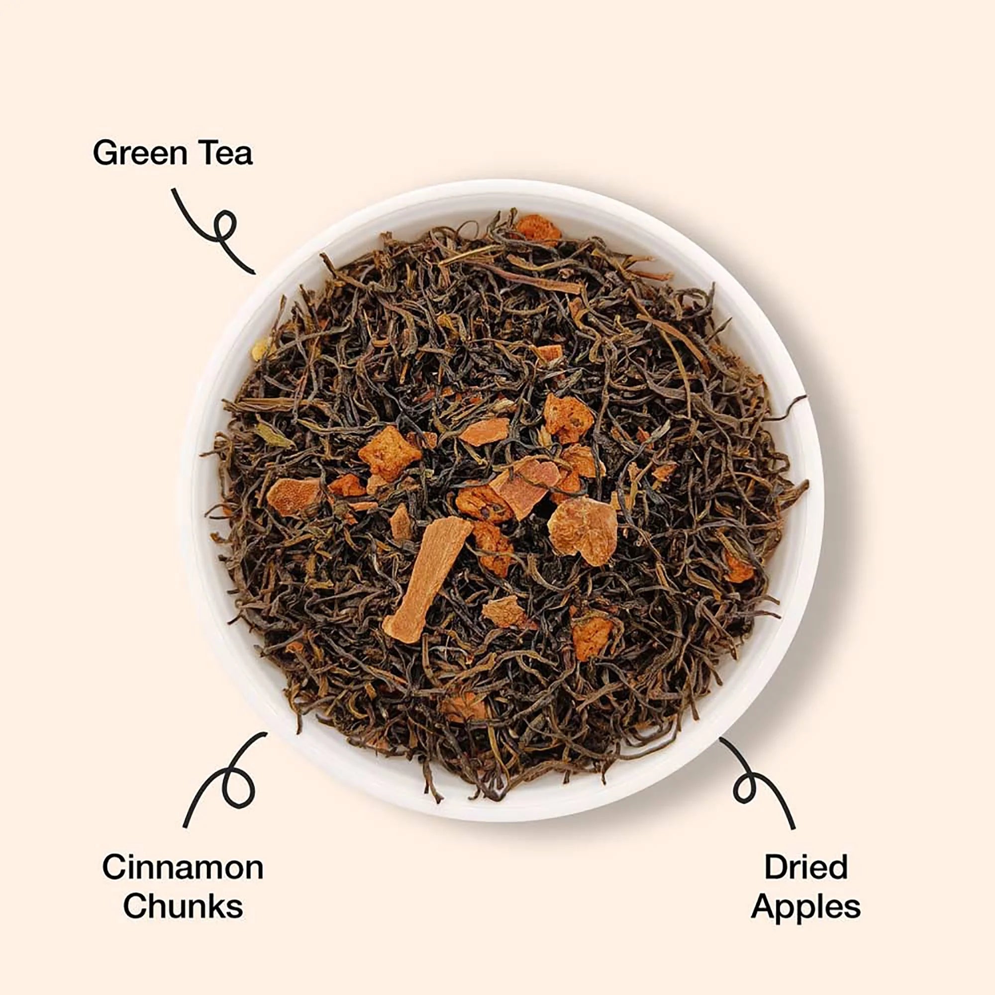 The Infused Kettle Apple Cinnamon Green Tea Leaves