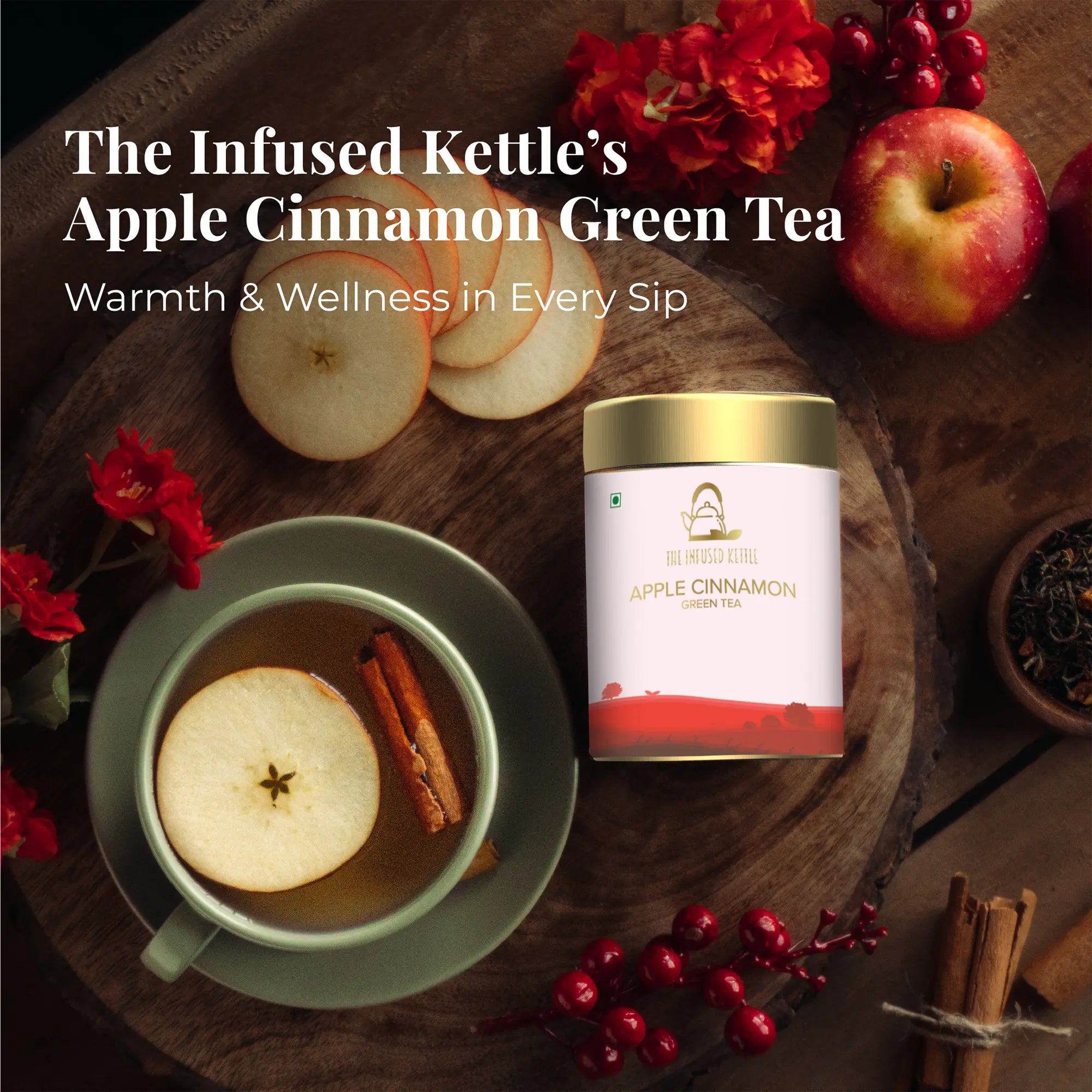 The Infused Kettle Apple Cinnamon Green Tea