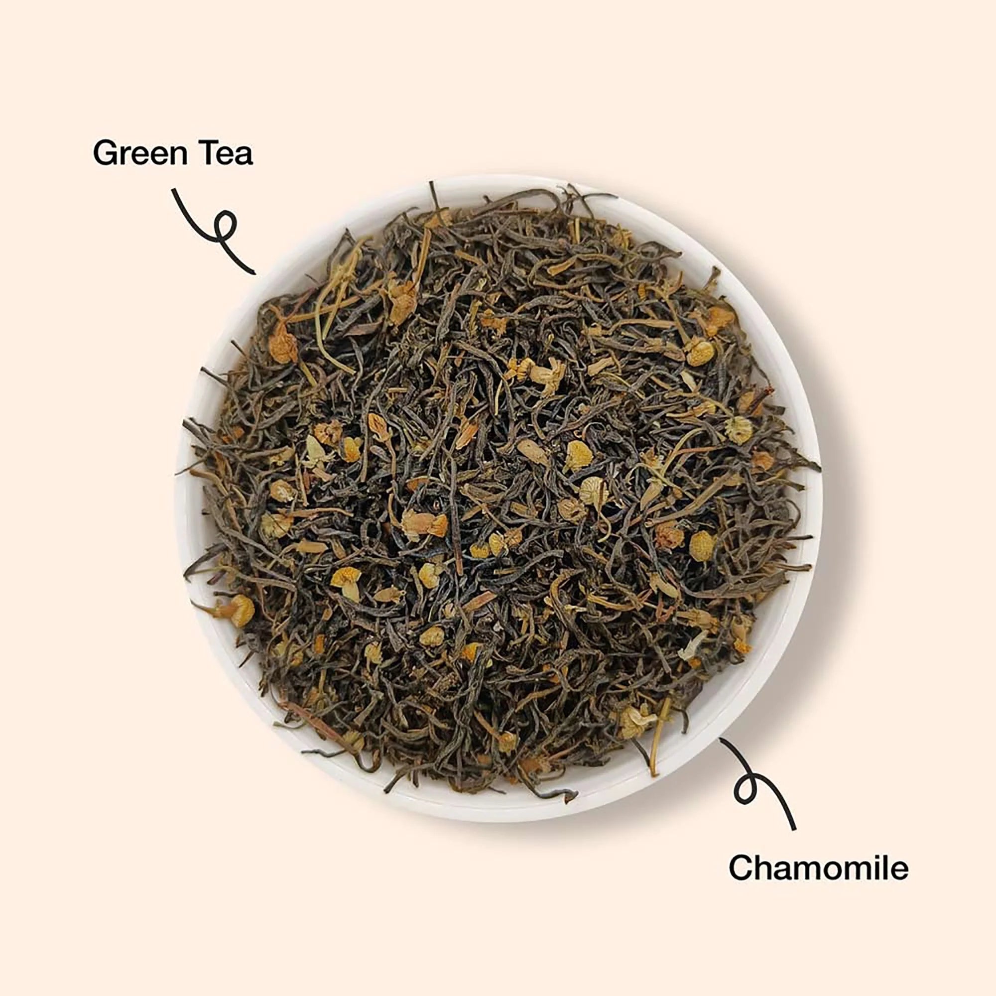 The Infused Kettle Chamomile Green Tea Leaves