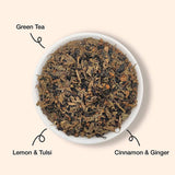 The Infused Kettle Immunity Green Tea Leaves