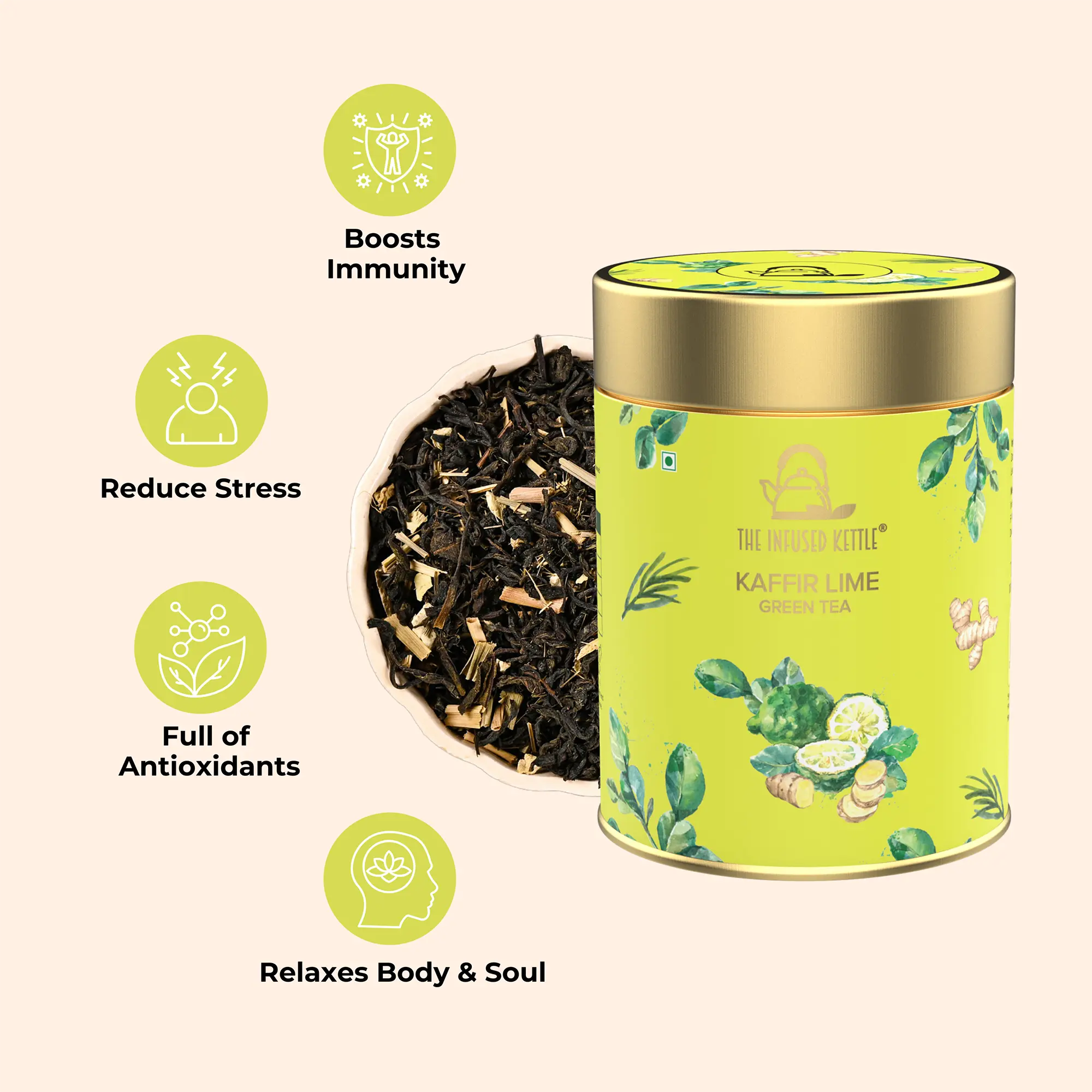 The Infused Kettle Kaffir Lime Green Tea Benefits