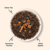 The Infused Kettle Apple Cinnamon Darjeeling Green Tea For Golden Autumn-Like Moments Of Comfort