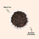 The Infused Kettle Roasted Chocolate Darjeeling Black Tea – Smooth Indulgent Brew with Cocoa Notes