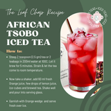 The Leaf Chap African Tsobo Herbal Iced Tea — A Vibrant Floral Spice Infusion