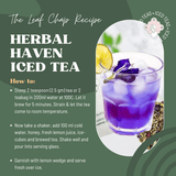 The Leaf Chap Herbal Haven Iced Tea — A Purple Floral Escape