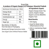 Kangra Tea House TriniTEA 100% Organic Handcrafted Premium Ginger Tulsi Mulethi First Flush Green Tea-Revitalising Support for Pain Relief, Inflammation and Ageless Wellness