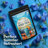 Udyan Tea Blue Cooler Iced Green Tea with Blue Pea Flower, Lemongrass and Mint for a Citrus Spiced Refresher