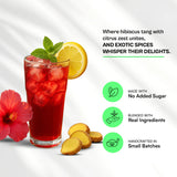 Udyan Tea Hibiscus Passion Iced Green Tea with Spearmint, Cinnamon and Black Pepper Bursting with Tangy, Spiced and Cooling Flavours