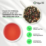 Udyan Tea Hibiscus Spice Green Tea – Tangy Taste with the Spiciness of Ginger and Cinnamon