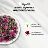 Udyan Tea Rose Marvel Green Tea – Romantic Blend of Rose Petals for Calm Refreshment
