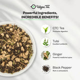 Udyan Tea Tulsi Ginger Chai, Black Tea blended with Medley of Sweet and Spicy Herbal Flavours