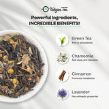 Udyan Tea Yoga Green Tea with Chamomile, Tulsi and Herbs – An Energising Minty Herbal Brew