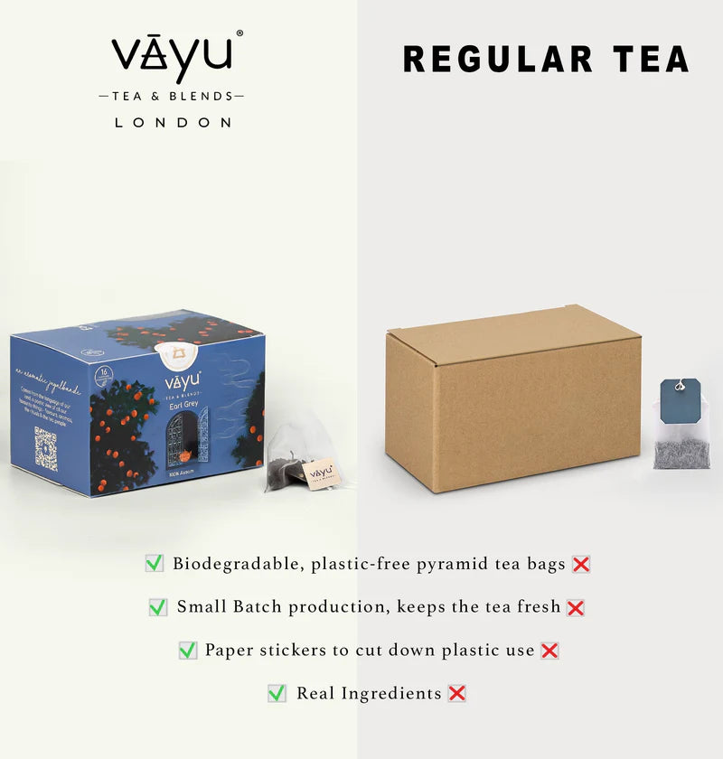 Vayu Earl Grey Tea Vs Regular Tea