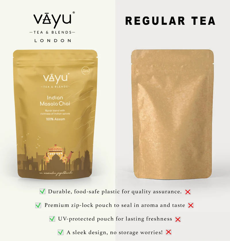 Vayu Tea Indian Masala Chai Vs Regular Tea