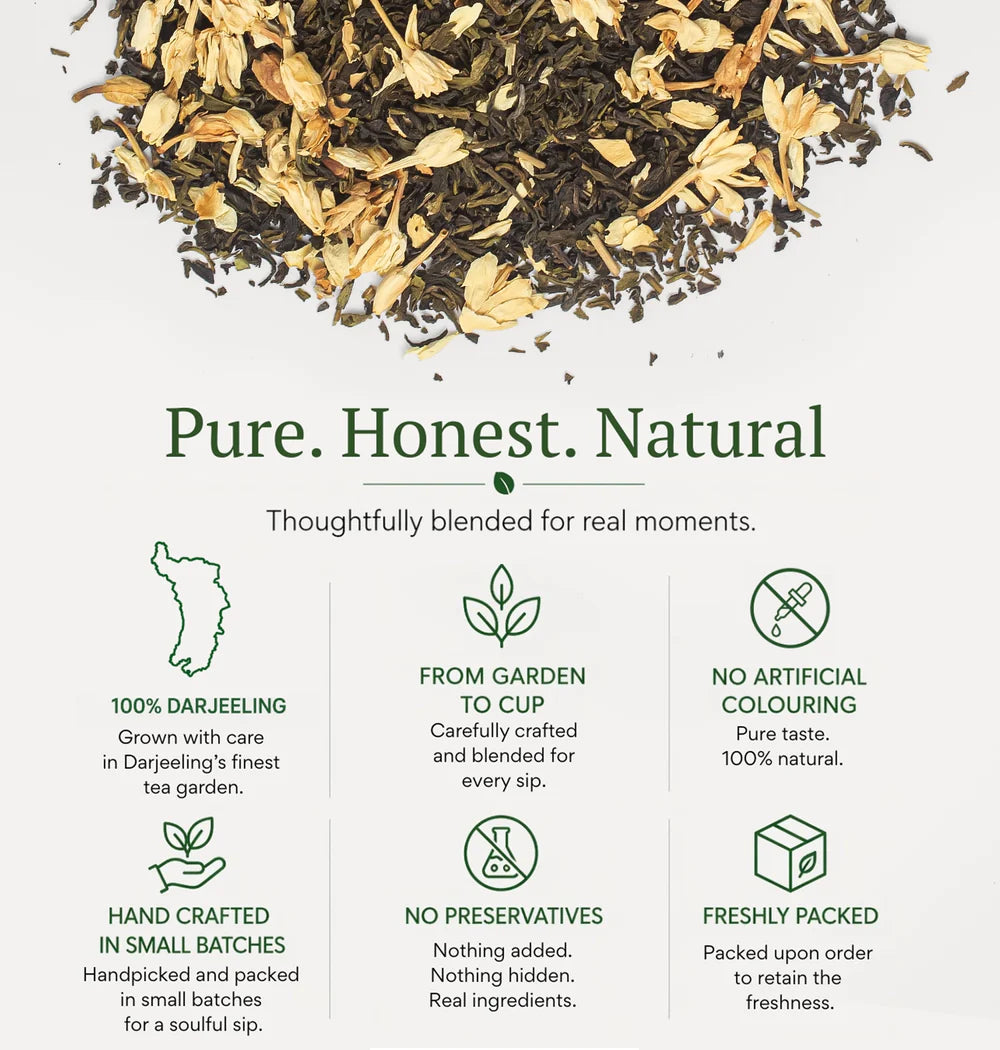 Vayu Tea Jasmine Darjeeling Green Tea