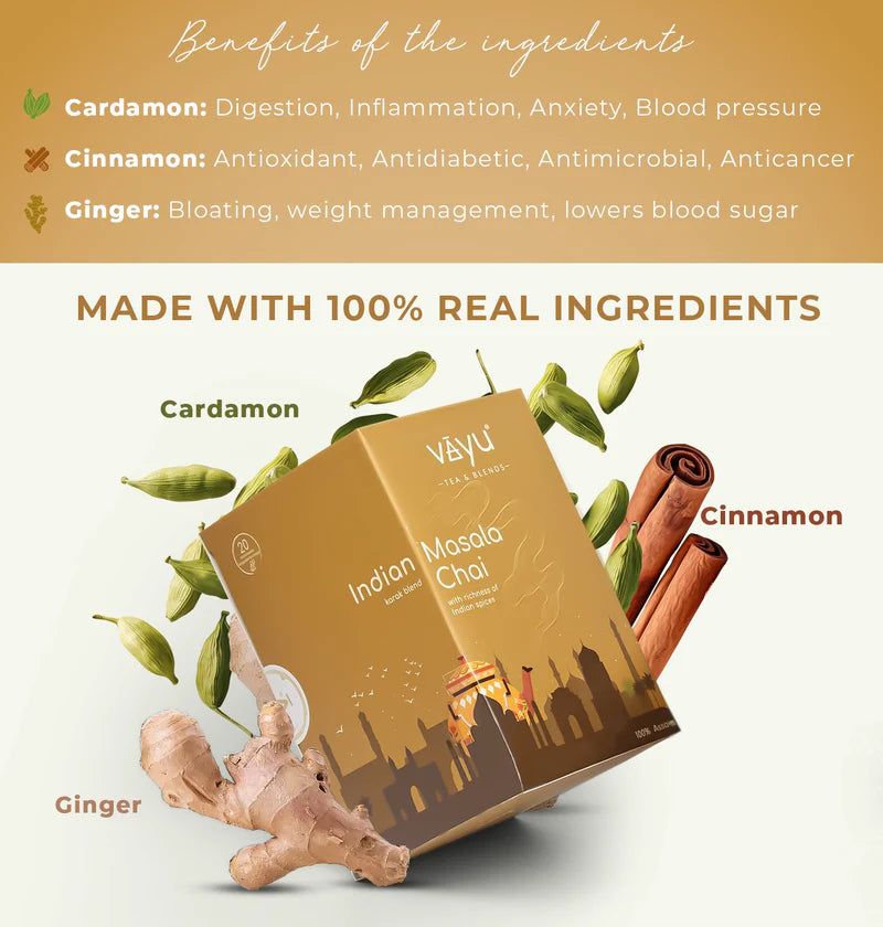 Vayu Tea Indian Masala Chai Ingredients