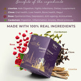 Vayu Tea Salaam Suleimani Premium Assam Blend with Liquorice, Clove, Rose & Cardamom-Tea Bags