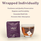 Vayu Tea Salaam Suleimani Premium Assam Blend with Liquorice, Clove, Rose & Cardamom-Tea Bags