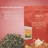 Vayu Tea Assam Afternoons Black Tea with Lavender and Tulsi