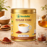 Verdella Kesar Black Tea For Glowing Skin & Uplifting Warmth of Saffron
