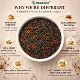 Verdella Kesar Black Tea For Glowing Skin & Uplifting Warmth of Saffron