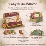 Verdella Leaf Signature Trial Pack — The Wanderer’s Collection of Black & Green Teas | 15 Tea Bags