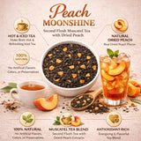 Verdella Peach Moonshine Leaf Second Flush Muscatel Black Tea For Skin Digestion & Antioxidant Goodness