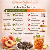 Verdella Peach Moonshine Leaf Second Flush Muscatel Black Tea For Skin Digestion & Antioxidant Goodness
