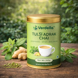 Verdella Tulsi Adrak Black Tea For Inner Warmth Happy Digestive Fire & Everyday Resilience