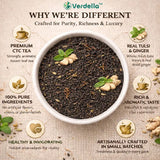 Verdella Tulsi Adrak Black Tea For Inner Warmth Happy Digestive Fire & Everyday Resilience