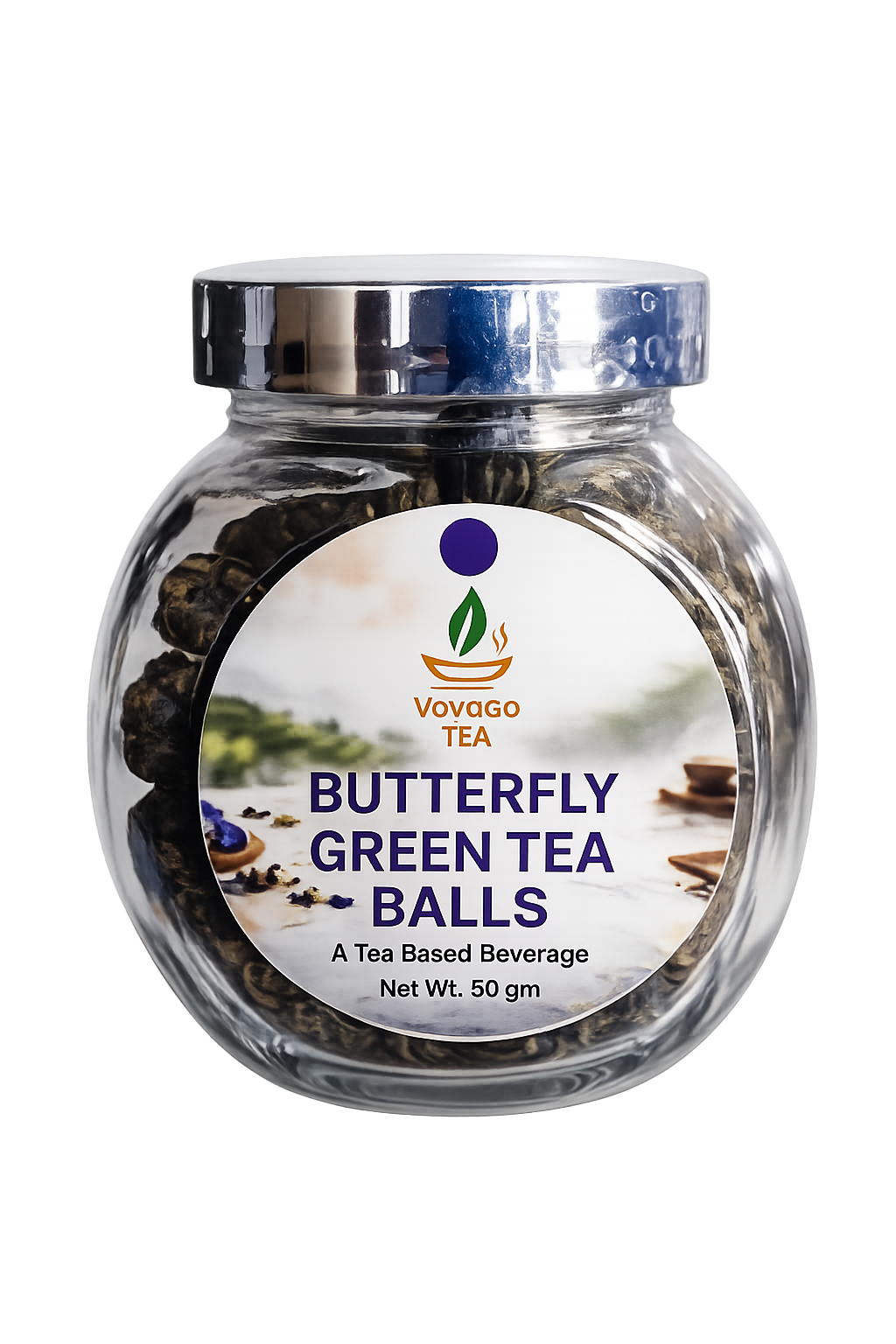 VoyaGo Artisanal and Handcrafted Special Butterfly Green Tea Balls