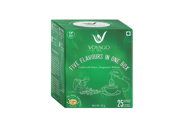 VoyaGo Five Flavours in One Tea Box