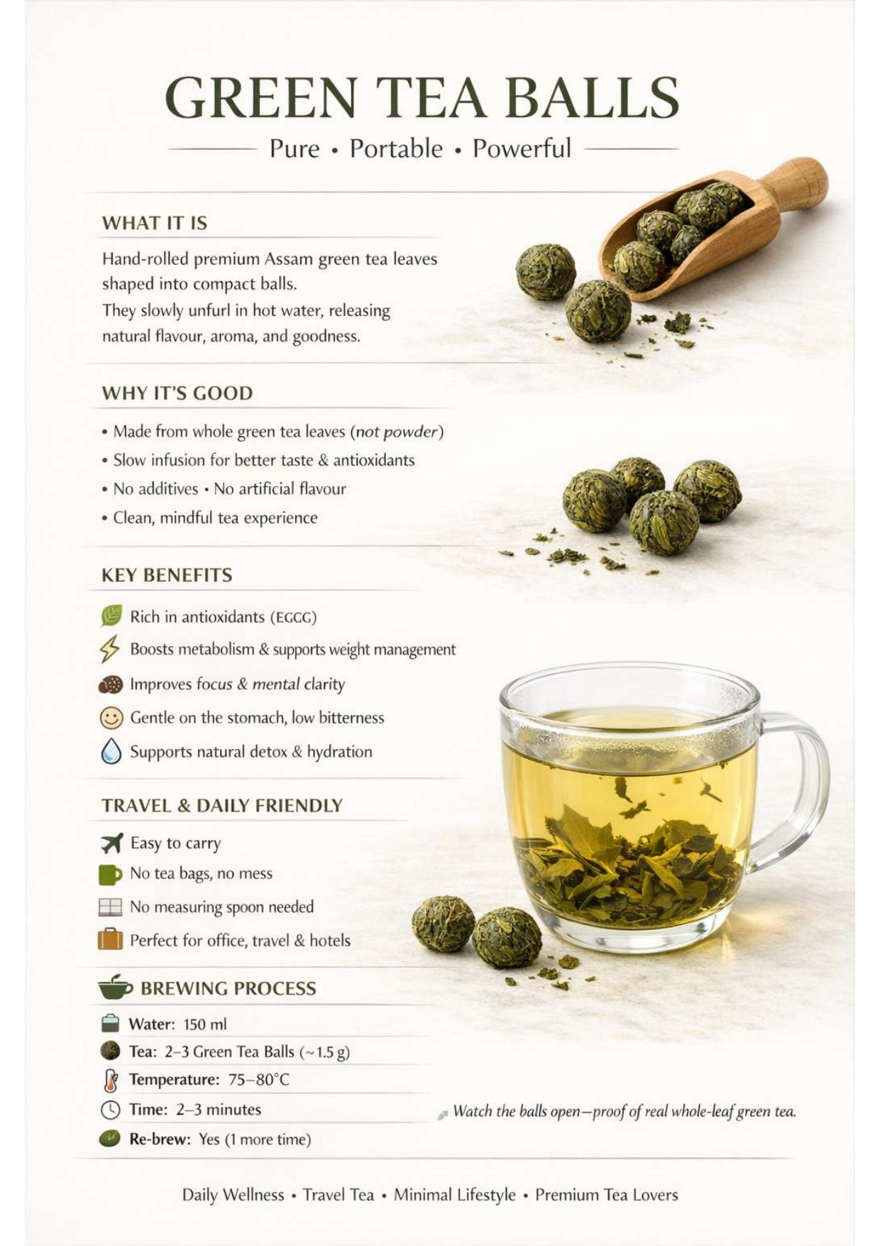 VoyaGo Green Tea Balls