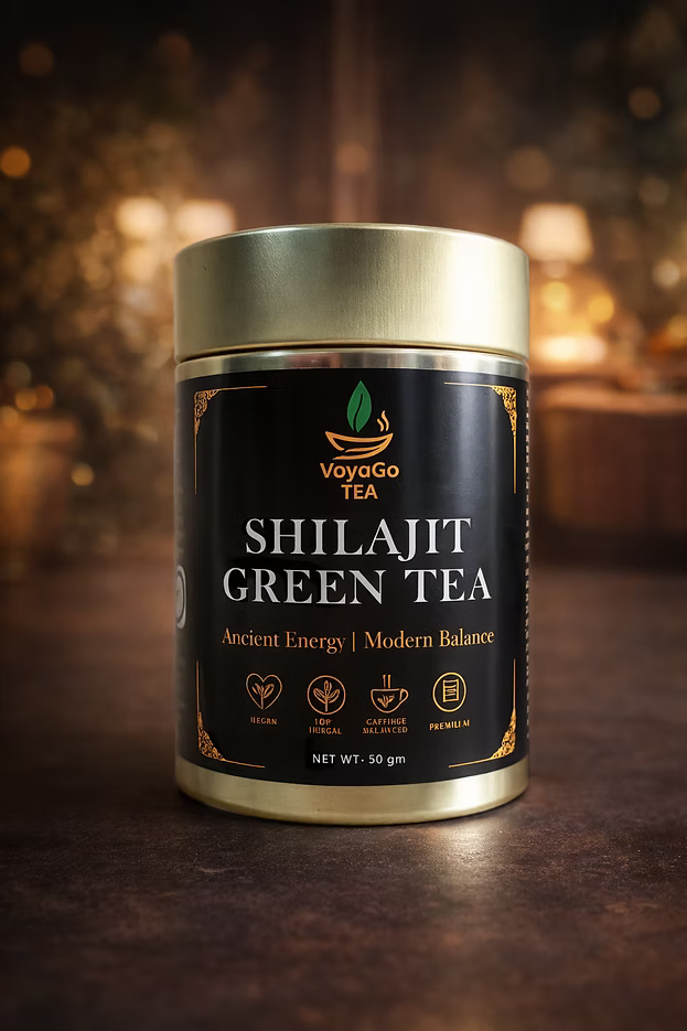 VoyaGo Premium Shilajit Green Tea
