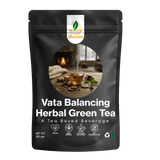 VoyaGo Vata Balancing Artisanal and Handcrafted Premium Green Tea with Ginger, Cinnamon, and Licorice