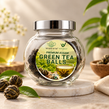 VoyaGo Artisanal and Handcrafted Premium Assam Green Tea Balls