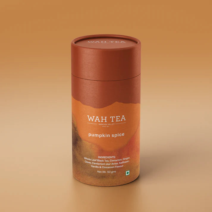 Wah Tea Pumpkin Spice Blend – Premium Whole Leaf Black Tea with Cinnamon, Ginger & Clove