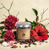 Wilding Rhododendron Hibiscus Herbal Infusion | Ruby Pour with a Tangy Edge