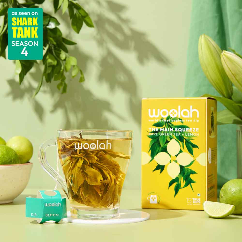 Woolah Organic Rare Assam Green Tea with Lemon