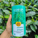 Woolah Organic Rare Assam Green Tea with Arjuna and Cinnamon for a Happy Heart- World's First Patented Bagless Dips - Crafted by 200+ Women from Rural Assam