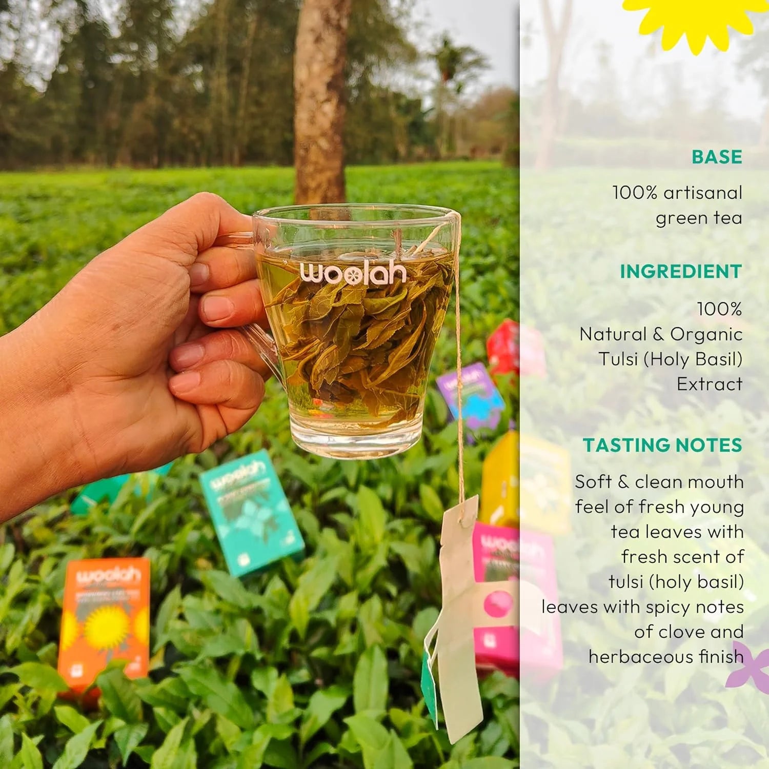 Woolah Organic Tulsi Green Tea