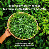 Woolah Organic Rare Assam Green Tea with Arjuna and Cinnamon for a Happy Heart- World's First Patented Bagless Dips - Crafted by 200+ Women from Rural Assam