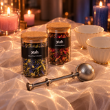 Xah Elegant Tea Gift Set with Oolong Rose Tea and Blue Pea Flower Green Tea