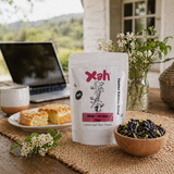 Xah Handcrafted Blue Pea Flower Green Tea – Sourced from Small Tea Growers - Pack of 2