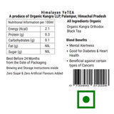 Kangra Tea House Himalayan YeTEA 100% Organic First Flush Orthodox Black Tea